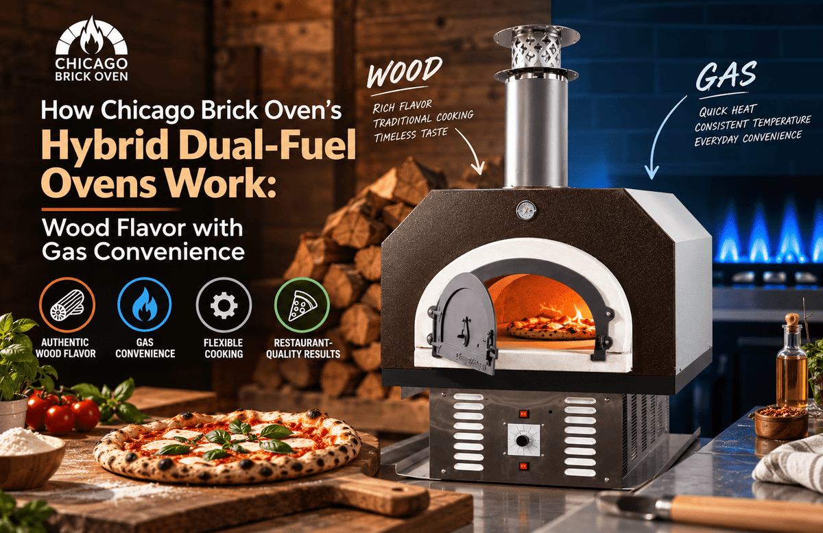 How Chicago Brick Oven’s Hybrid Dual-Fuel Ovens Work: Wood Flavor with Gas Convenience - Chicago Brick Oven