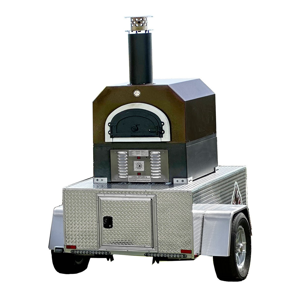 CBO 750 Tailgater | Wood Fired Pizza Oven Trailer | 38" X 28" cooking surface | 2-3 - 10" pizzas at a time | 50-60 pizzas an hour