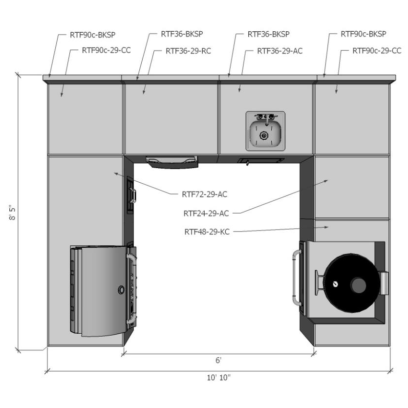 CBO - Naperville DIY Kitchen - 28' U-Shaped Outdoor Kitchen