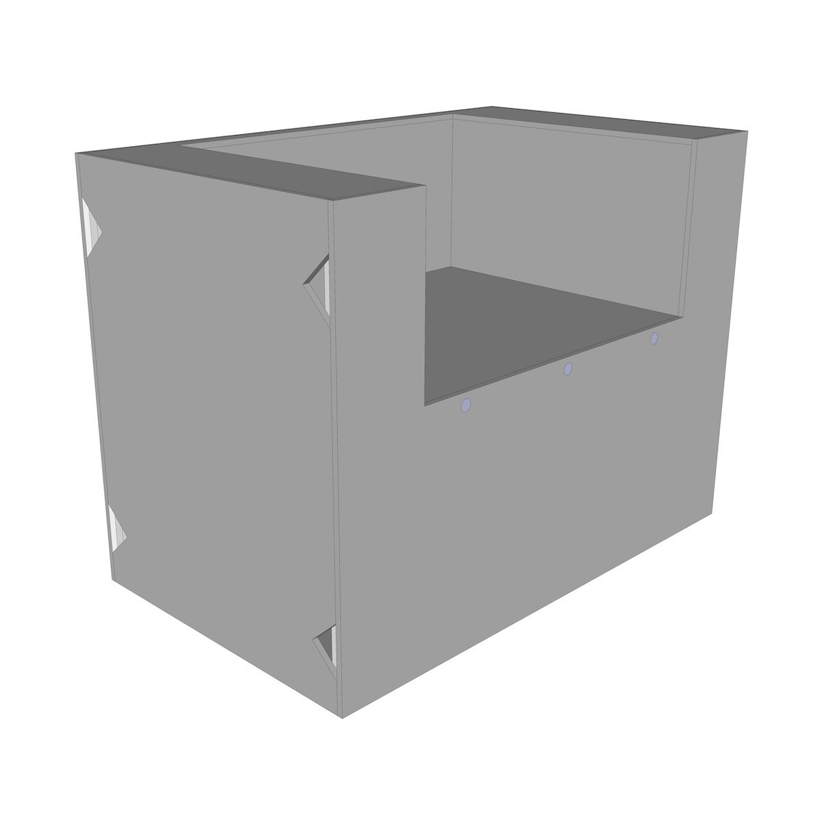 CABINET FOR KAMADO or POWER BURNER for Outdoor Kitchen | 36" - 48" Wide | 29" Deep | 36" Tall 48" with Kitchen Base Cabinet Equipment by Chicago Brick Oven