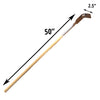 Stainless Steel Ash Hook with Wooden Handle (Length 50")