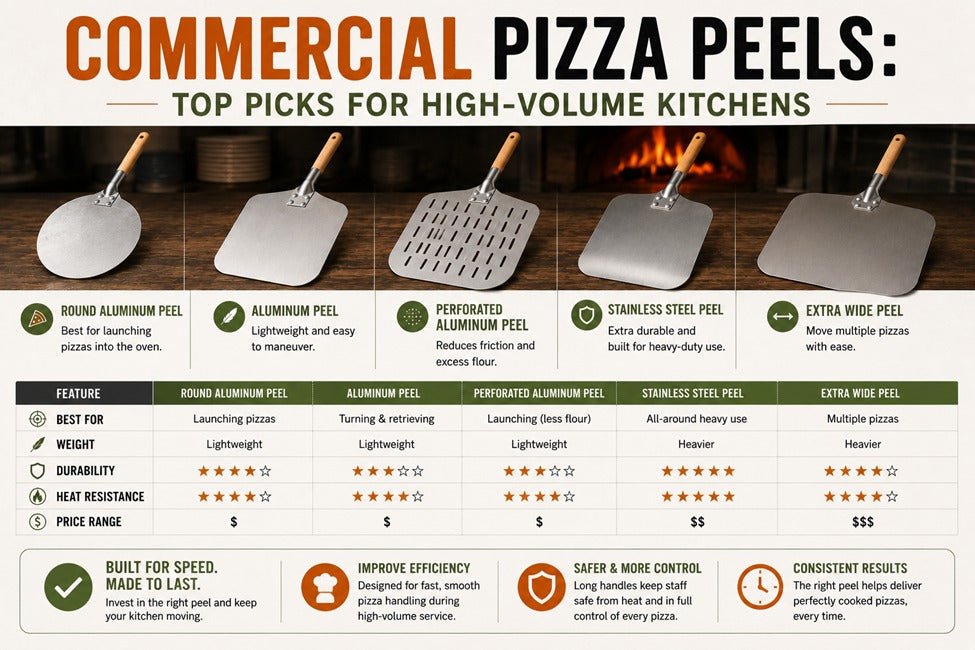 Commercial Pizza Peels: Top Picks for High-Volume Kitchens - Chicago Brick Oven