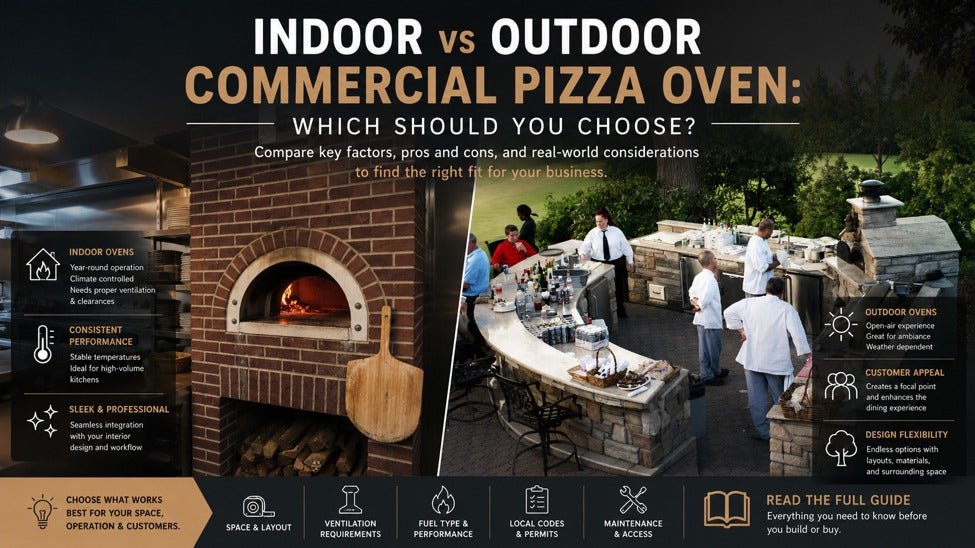 Indoor vs Outdoor Commercial Pizza Oven: Which Should You Choose? - Chicago Brick Oven