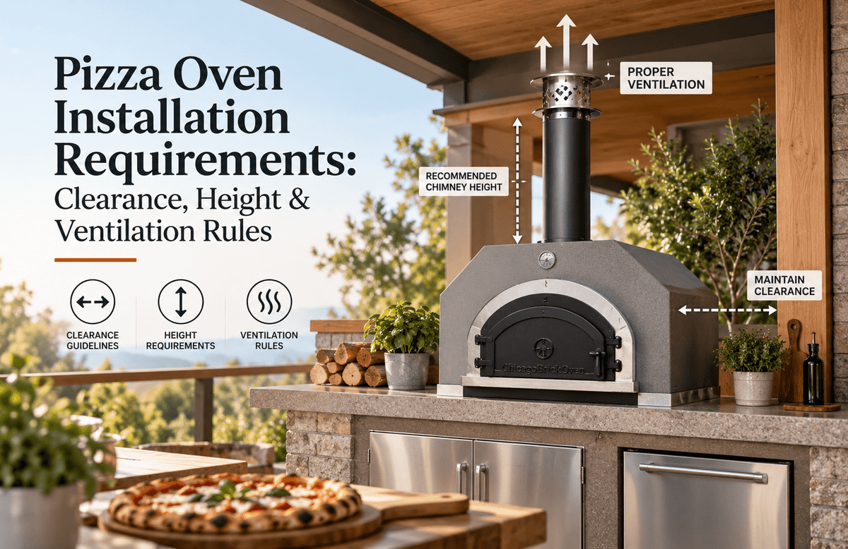 Pizza Oven Installation Requirements: Clearance, Height & Ventilation Rules - Chicago Brick Oven