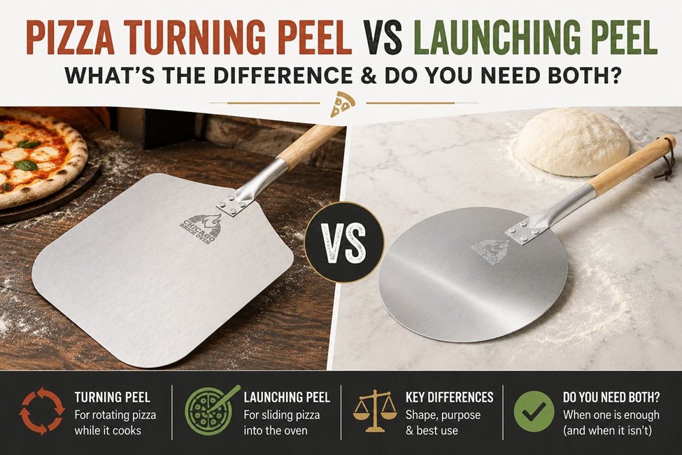 Pizza Turning Peel vs Launching Peel: What's the Difference & Do You Need Both? - Chicago Brick Oven