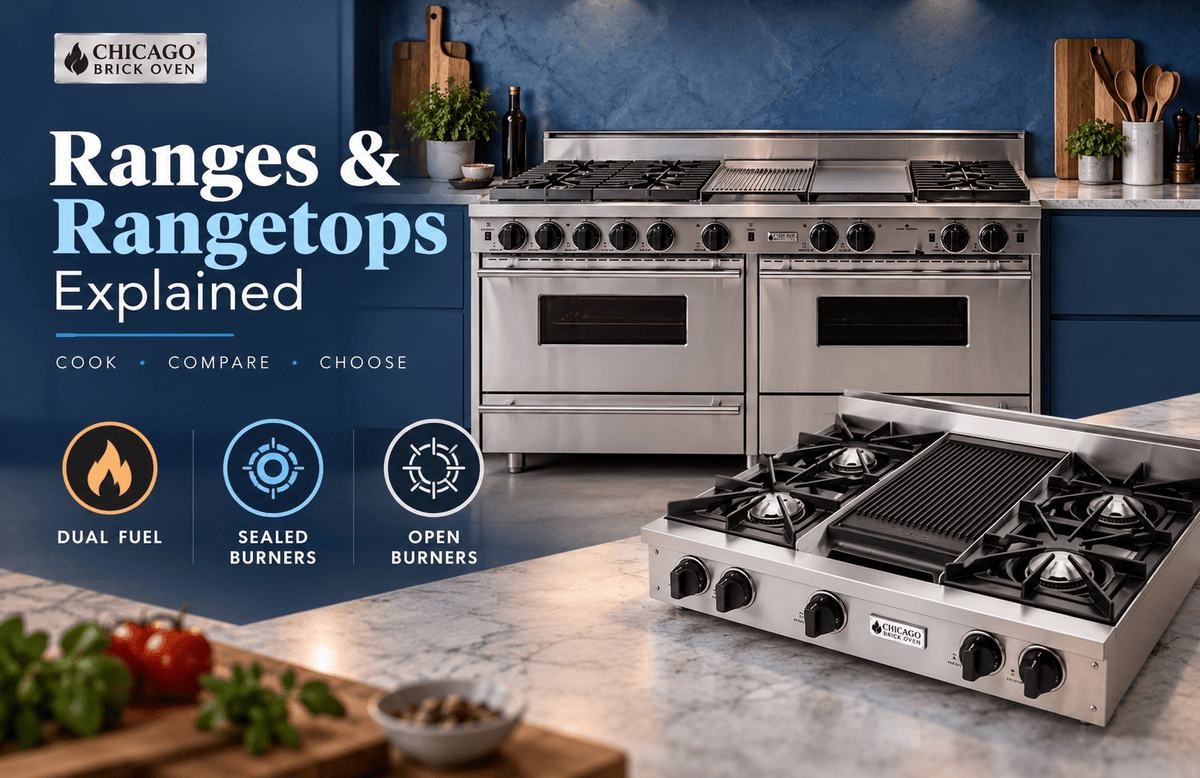 Ranges & Rangetops Explained: Dual Fuel, Sealed vs. Open Burners - Chicago Brick Oven