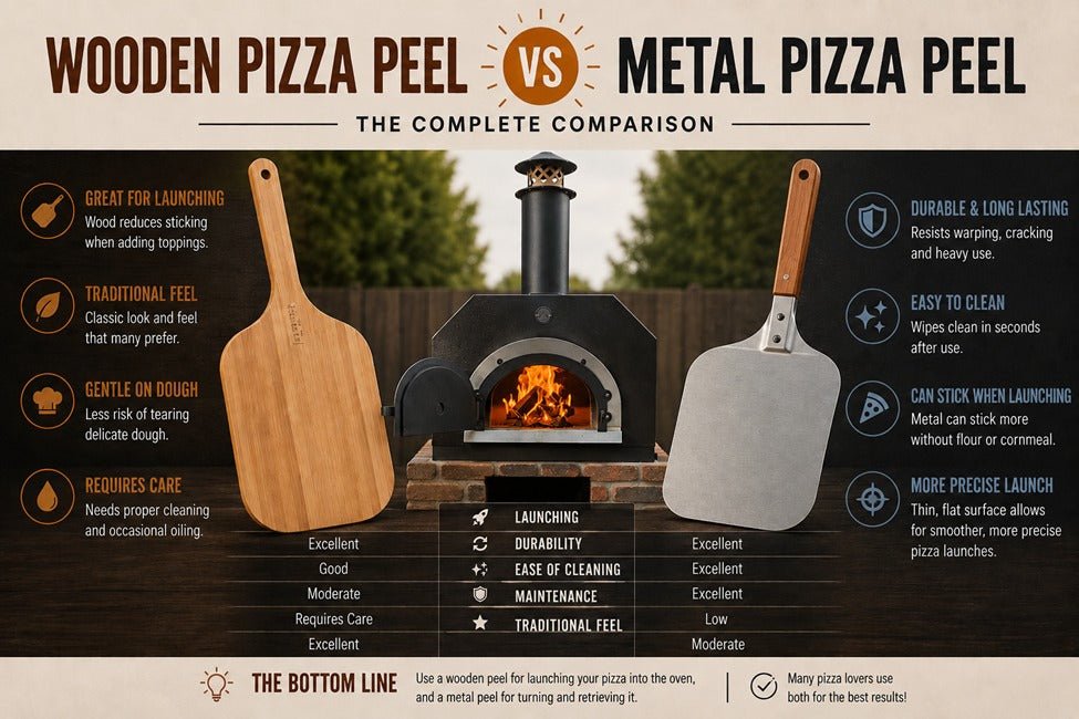 Wooden Pizza Peel vs Metal Pizza Peel: The Complete Comparison - Chicago Brick Oven