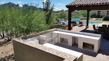 Naperville 28' U-Shaped Outdoor Kitchen Chicago Brick Oven