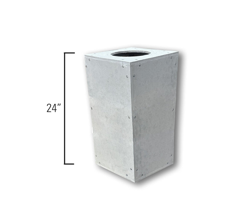 Chicago Brick Oven - Ready To Finish Oven Cabinet - 24" Chimney Extender with RTF Available by Chicago Brick Oven