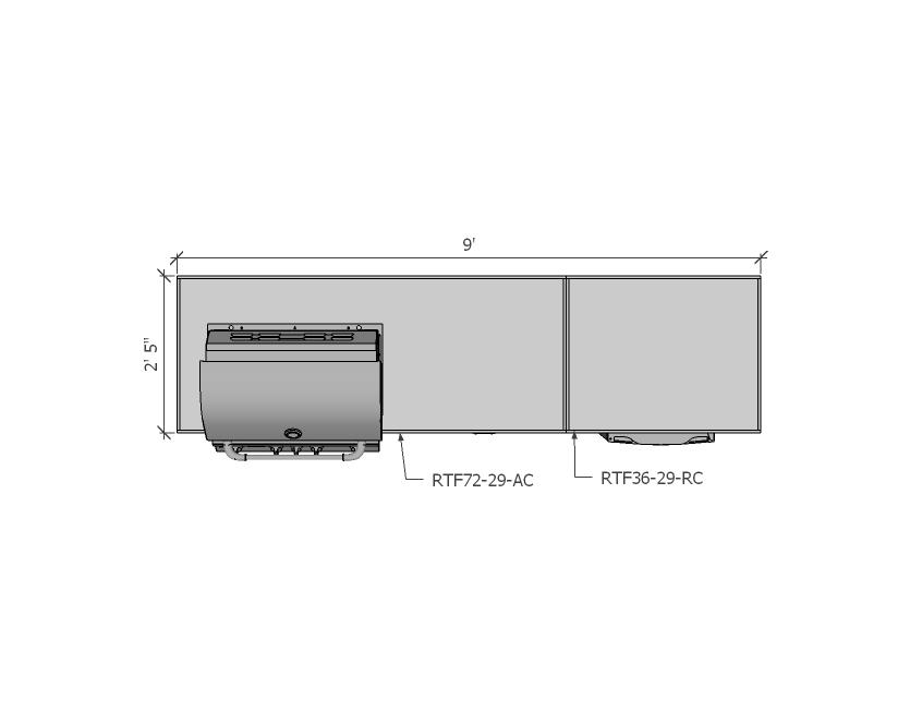 CBO - DIY Lombard Kitchen - 9' One-Wall Layout Outdoor Kitchen