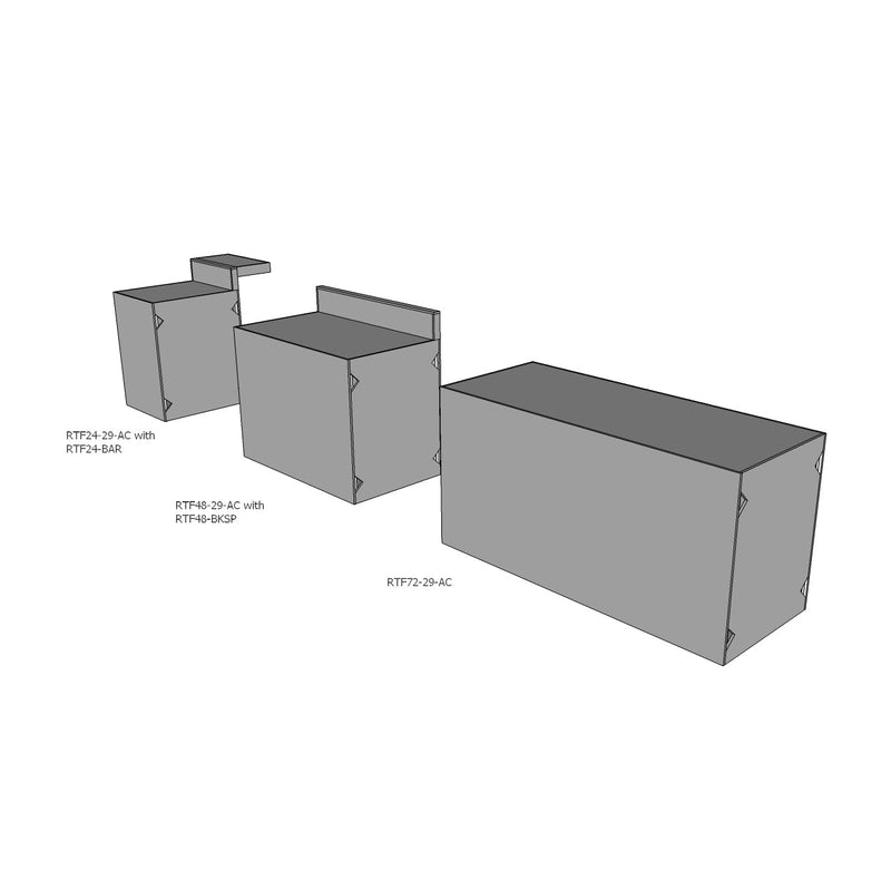 APPLIANCE CABINET for Outdoor Kitchen | W: 6” to 72” | H: 36”(STD) or 31”(ADA) | D: 29” 36" with Kitchen Base Cabinet Equipment by Chicago Brick Oven