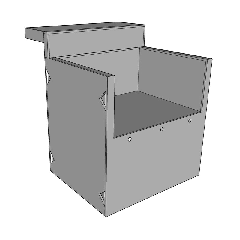 CABINET FOR KAMADO or POWER BURNER for Outdoor Kitchen | 36" - 48" Wide | 29" Deep | 36" Tall 36" with Kitchen Base Cabinet Equipment by Chicago Brick Oven