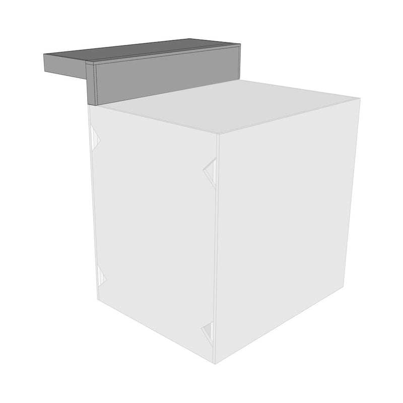 OVERHANG RAISED BAR for Outdoor Kitchen | W: 6” to 72” | H: 7” | Overhang: 12" | Total Depth 14” 6" with Cantilever Bar Equipment by Chicago Brick Oven