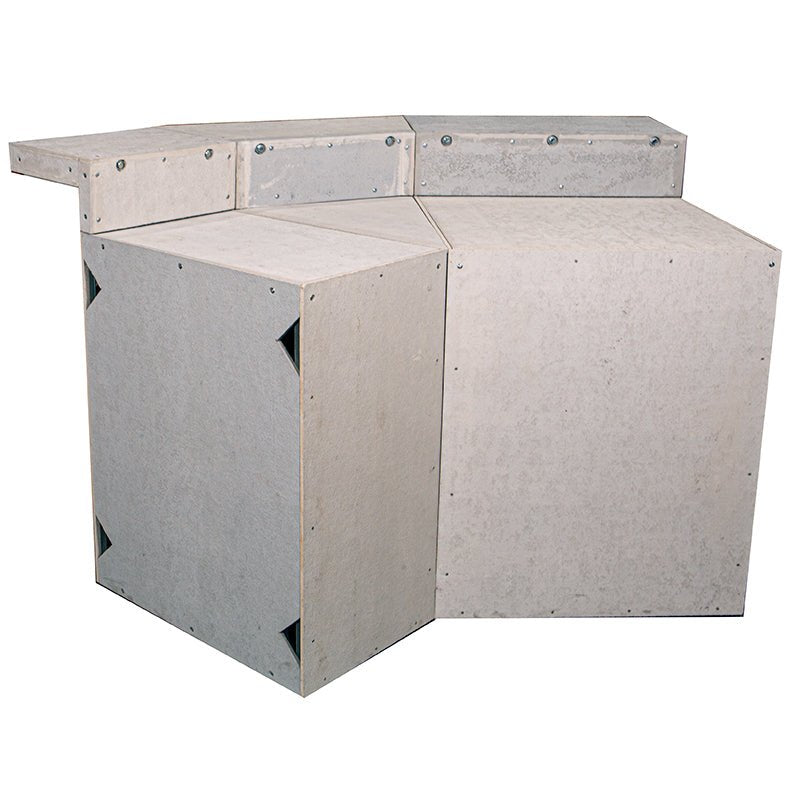 45 DEGREE CORNER CABINET for Outdoor Kitchen - 2 Per Kit | 29" Deep x (36" or 31") Tall Cabinet Only with Kitchen Base Cabinet Equipment by Chicago Brick Oven