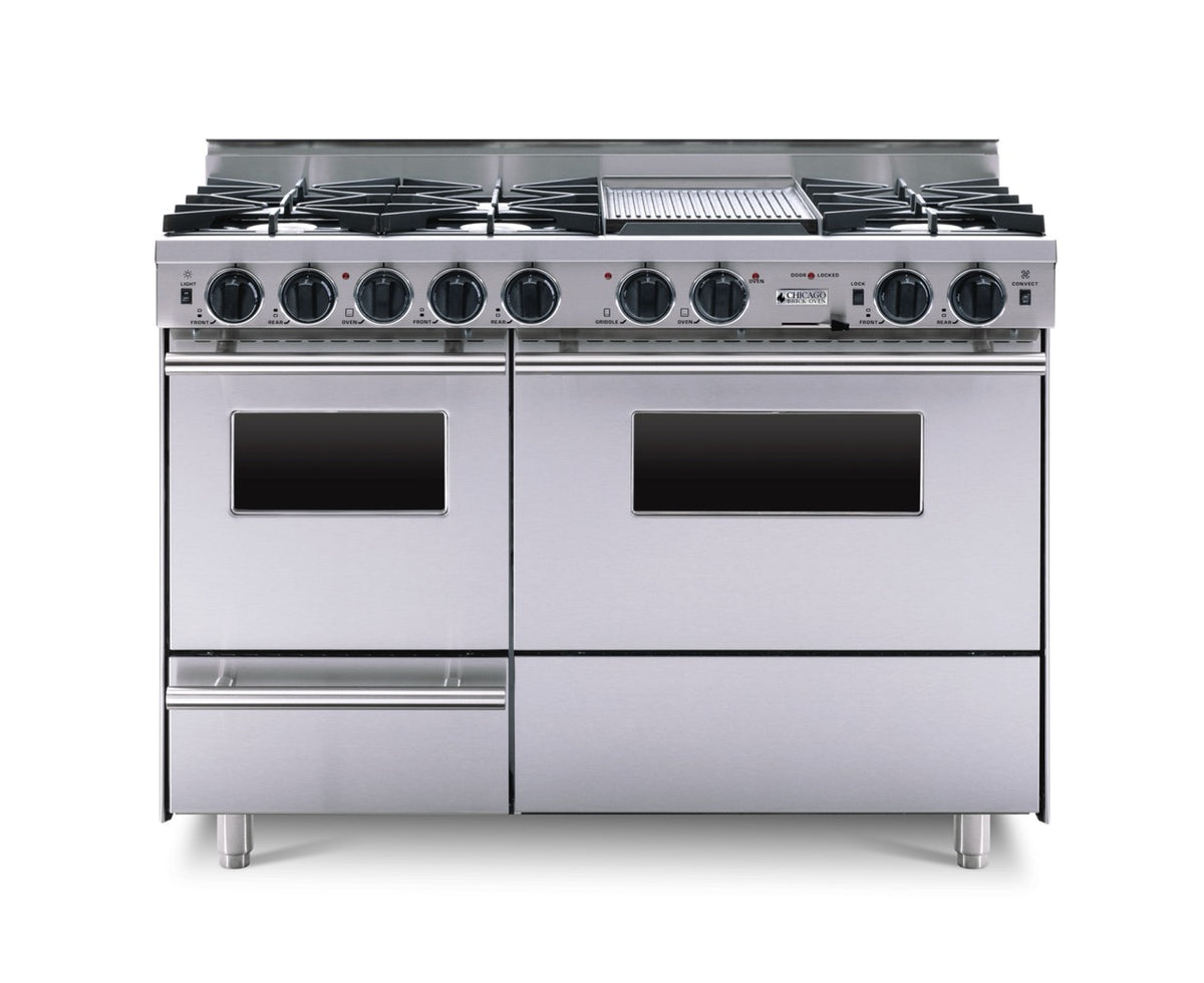 48″ Dual-Fuel Range — Stainless Steel / Regular