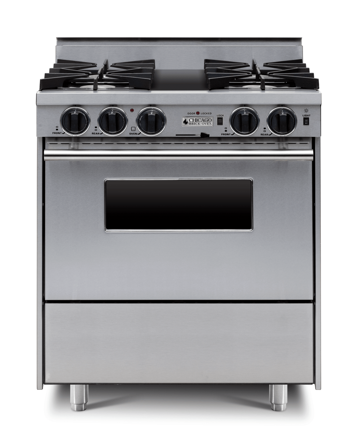 30″ Dual-Fuel Range — Stainless Steel / Regular