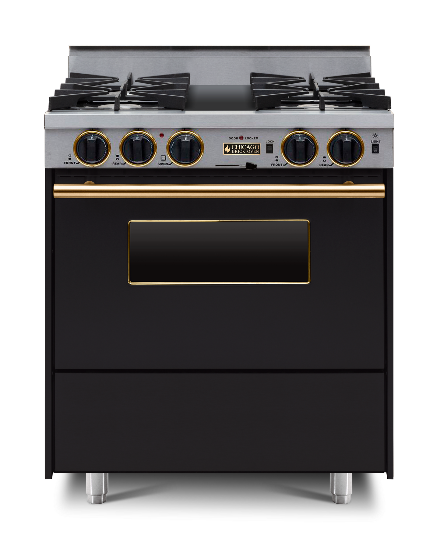 30” LP Gas Dual-Fuel Self-Cleaning Convection Range - Open Burners