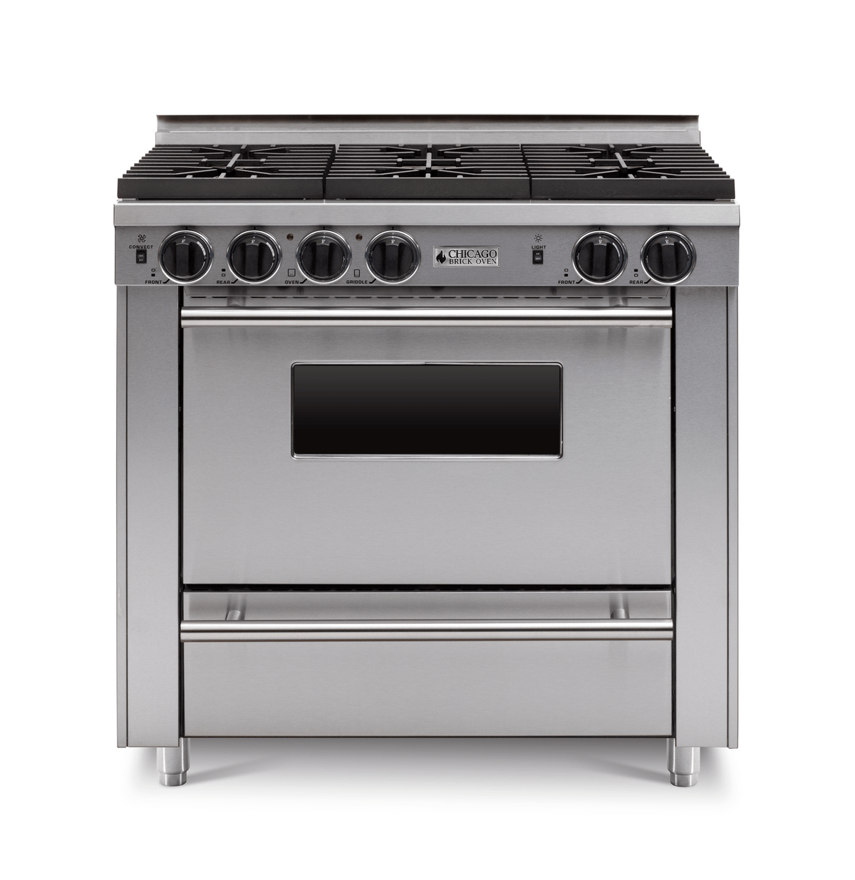 36″ All-Gas Range — Stainless Steel / Regular / Six
