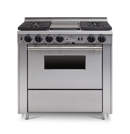 36” Dual-Fuel Self-Cleaning Convection Range - Sealed Burners