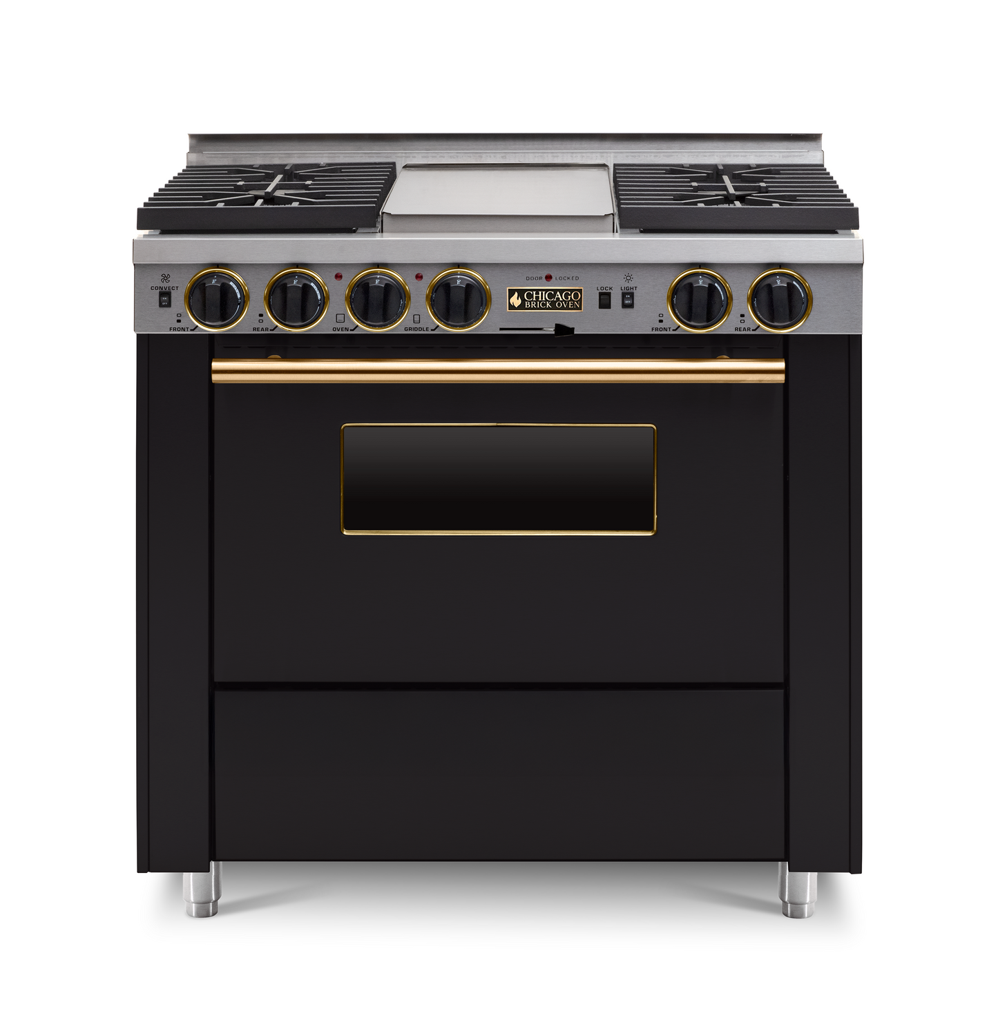 36” Dual-Fuel Self-Cleaning Convection Range - Sealed Burners