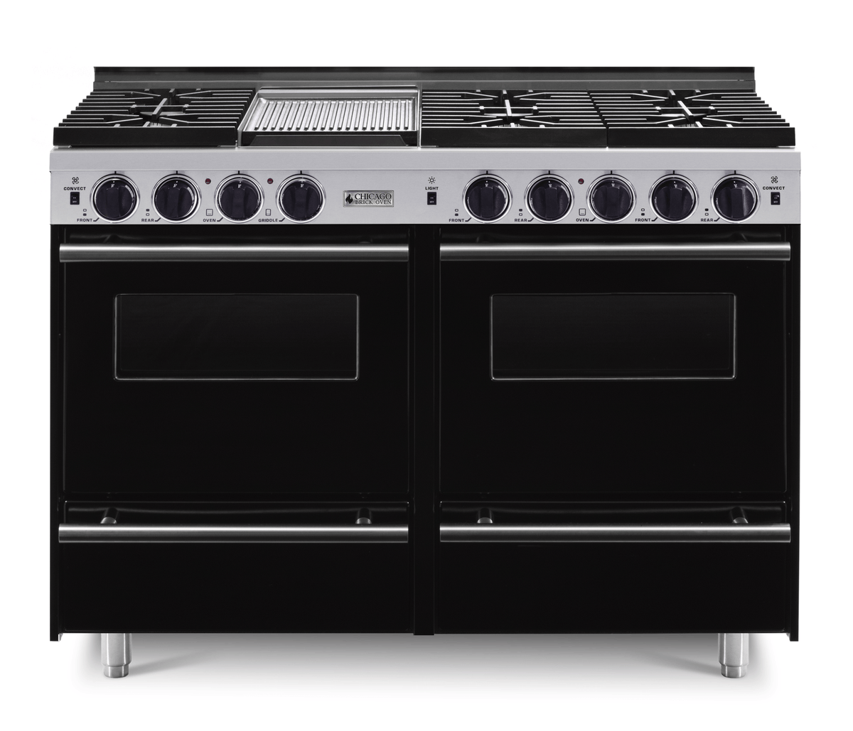 48″ All-Gas Range — Black / Regular