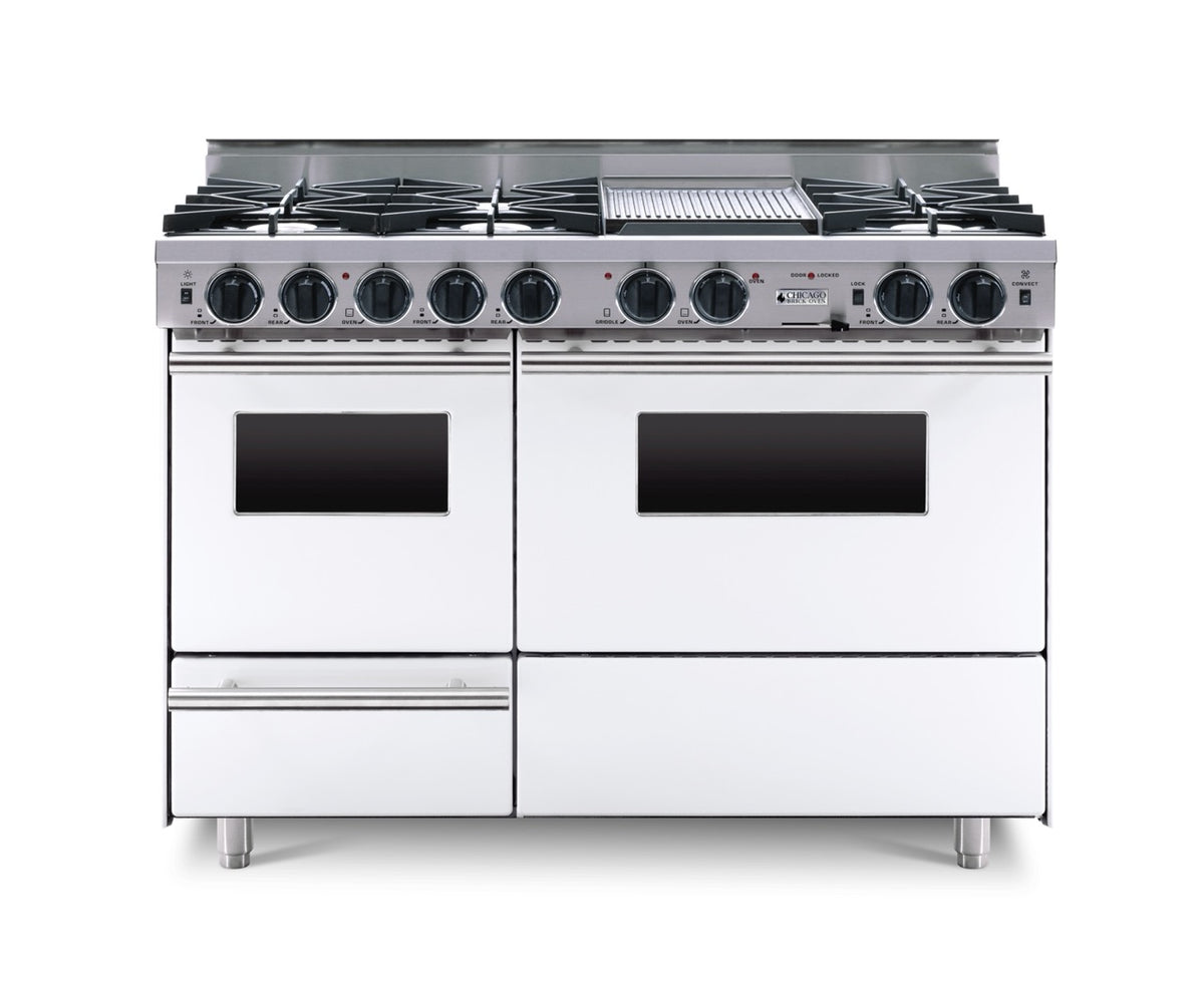 48″ Dual-Fuel Range — White / Regular