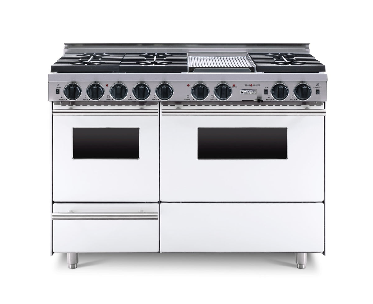 48″ Dual-Fuel Range — White / Regular