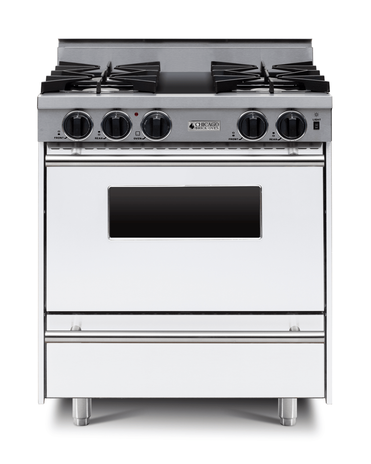 30″ All-Gas Range — White / Regular