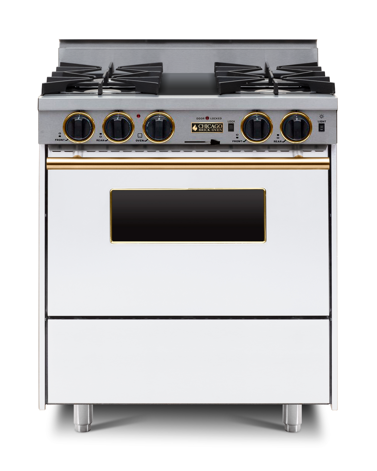 30” LP Gas Dual-Fuel Self-Cleaning Convection Range - Open Burners