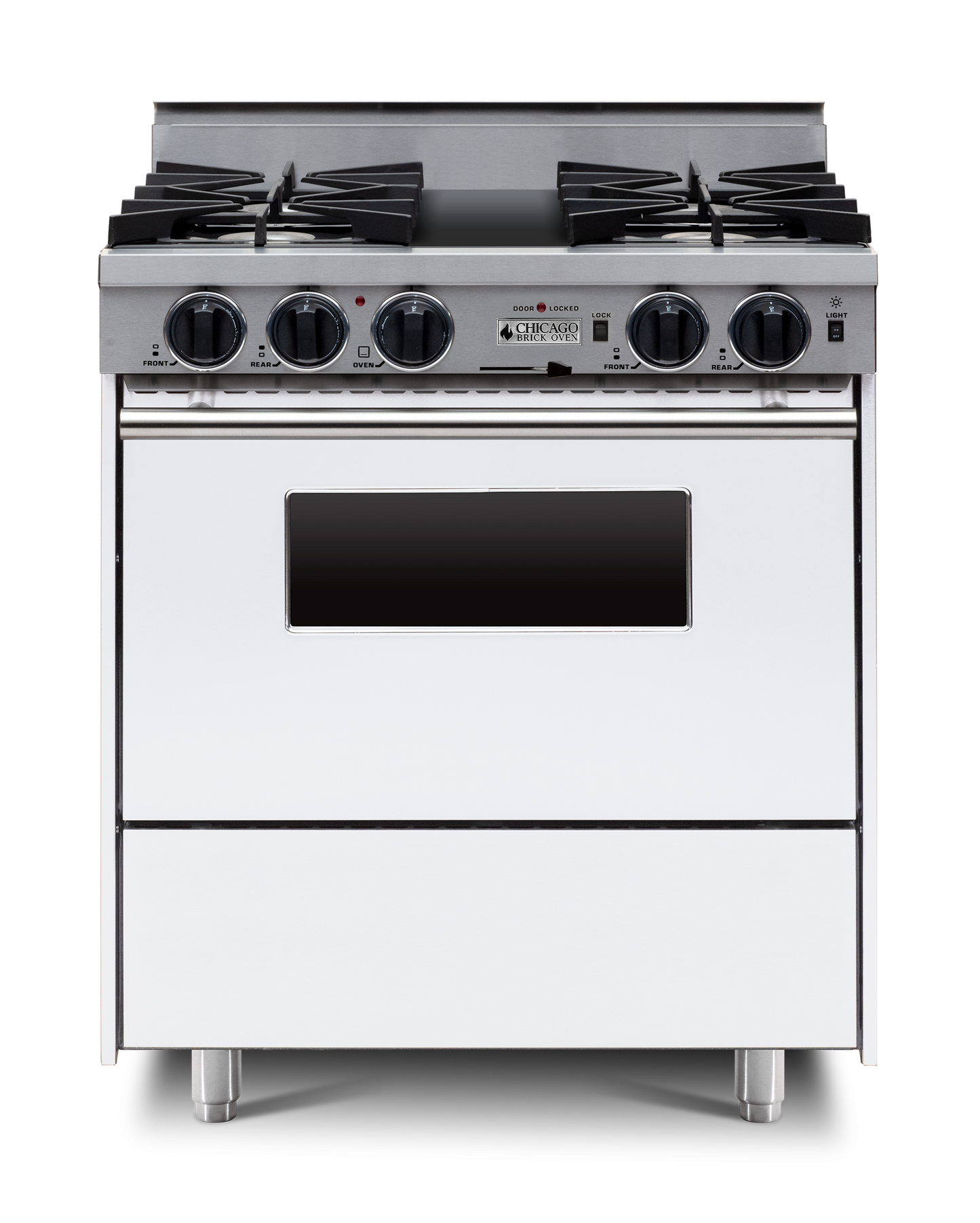 30” LP Gas Dual-Fuel Self-Cleaning Convection Range - Open Burners