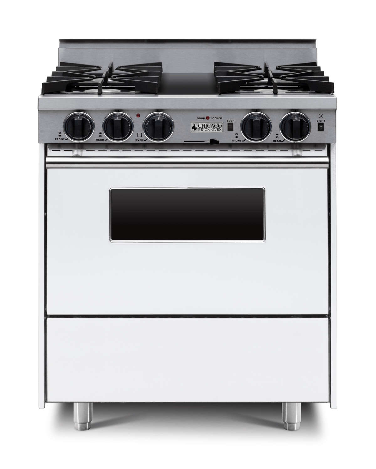 30″ Dual-Fuel Range — White / Regular