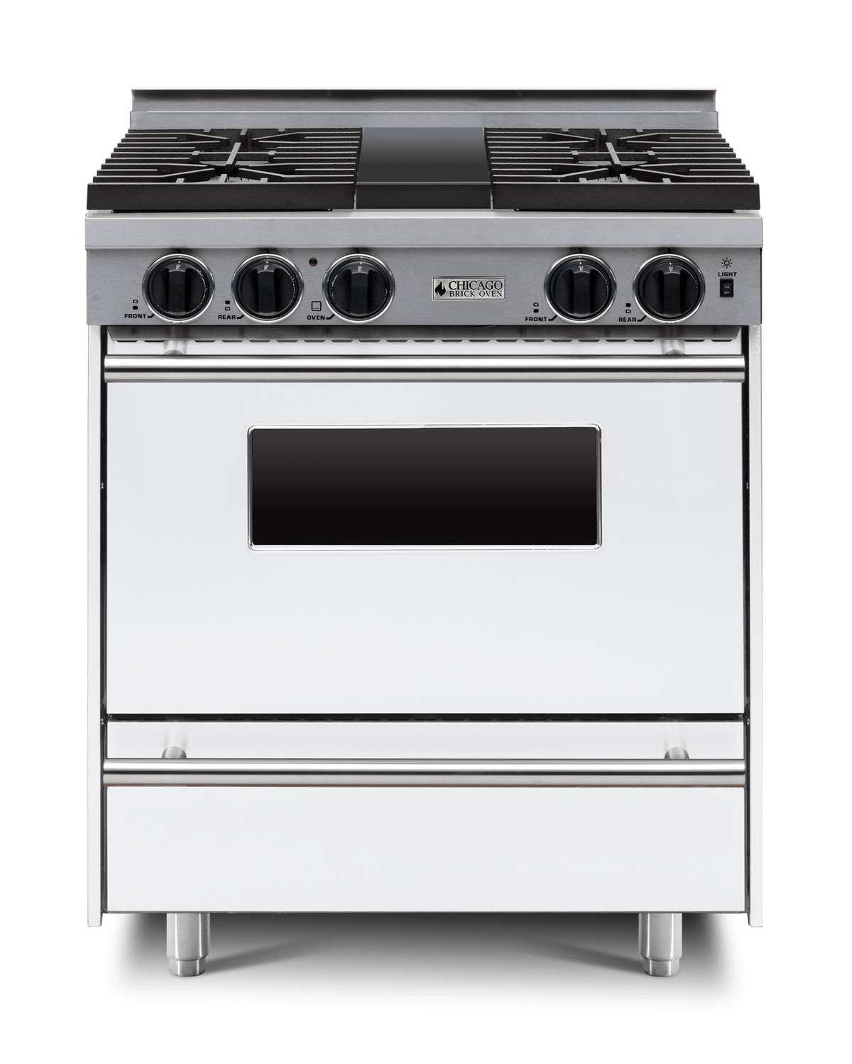 30″ All-Gas Range — White / Regular