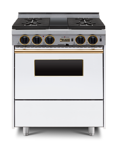 30” Dual-Fuel Self-Cleaning Convection Range - Sealed Burners