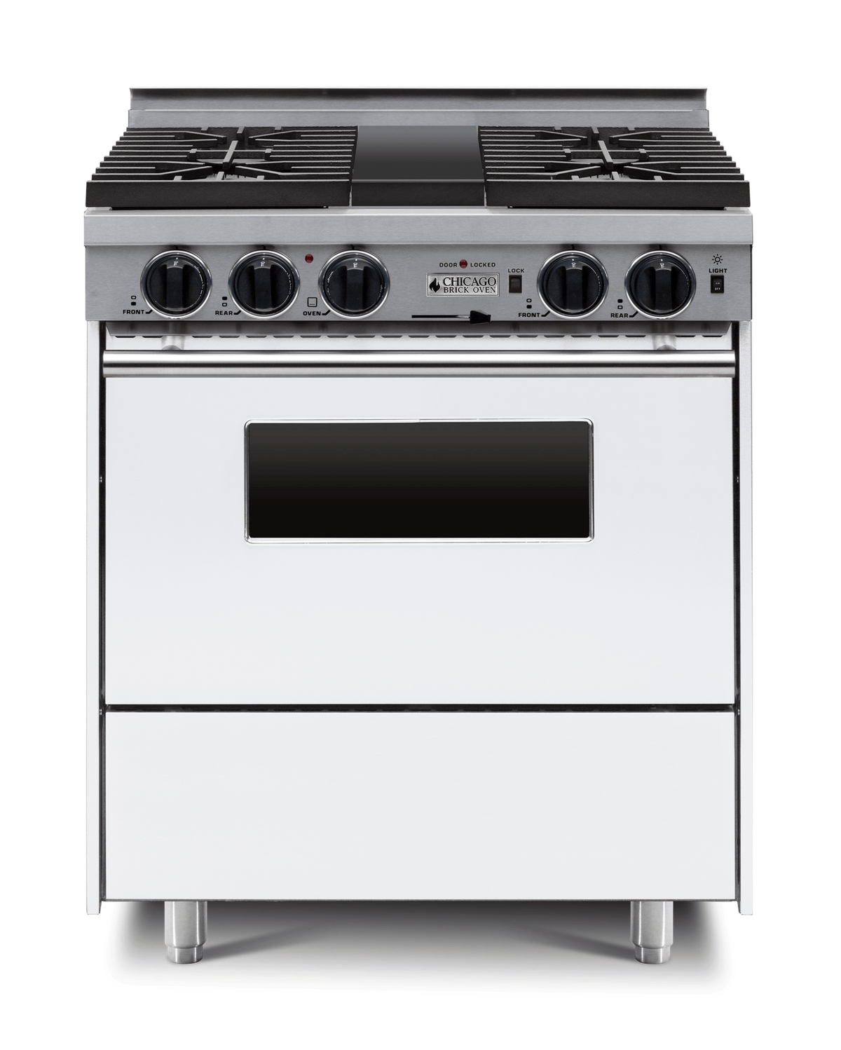 30″ Dual-Fuel Range — White / Regular