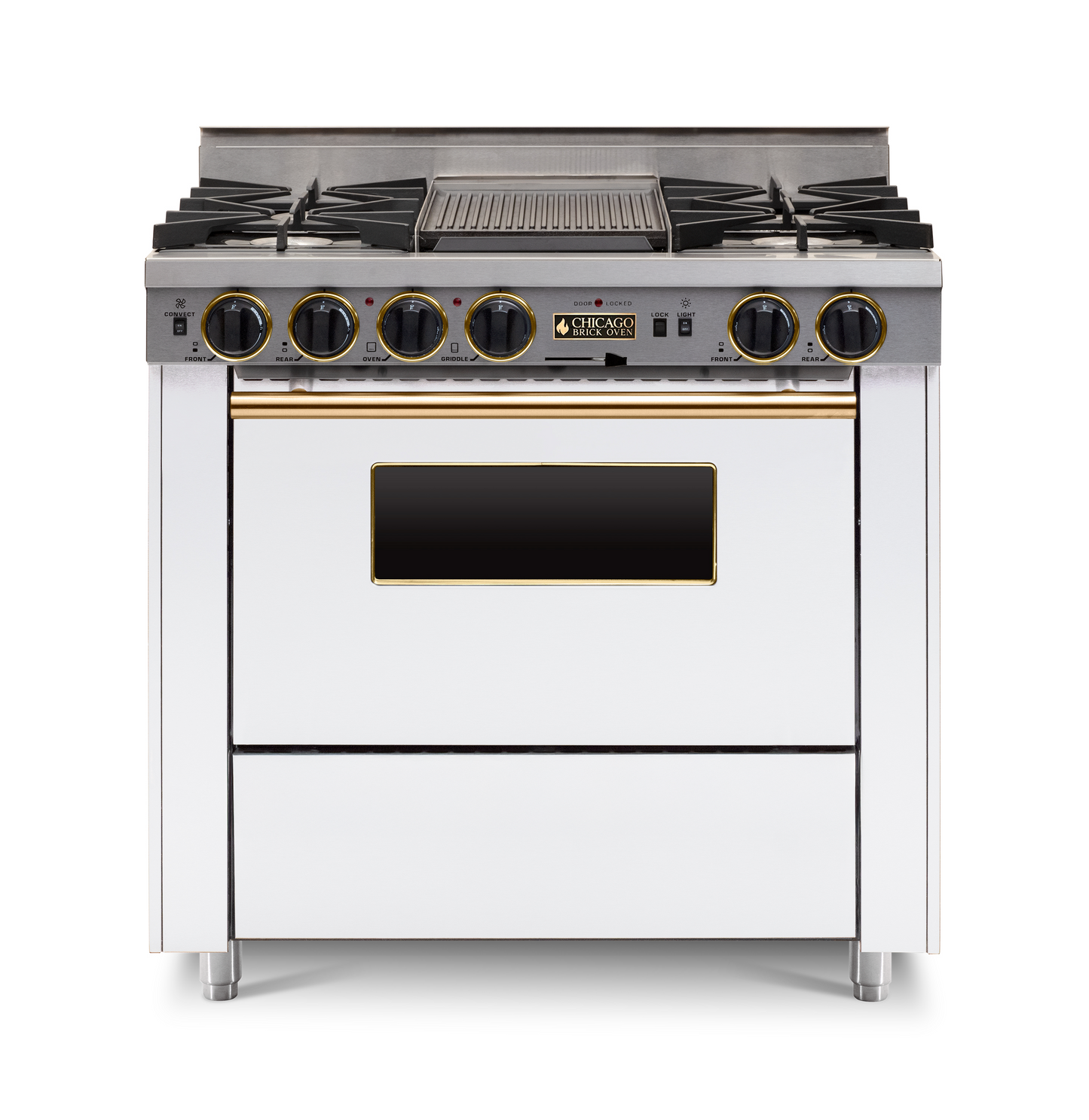 36” Dual-Fuel Self-Cleaning Convection Range - Open Burners