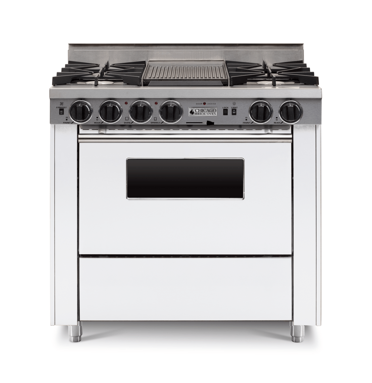 36″ Dual-Fuel Range — White / Regular