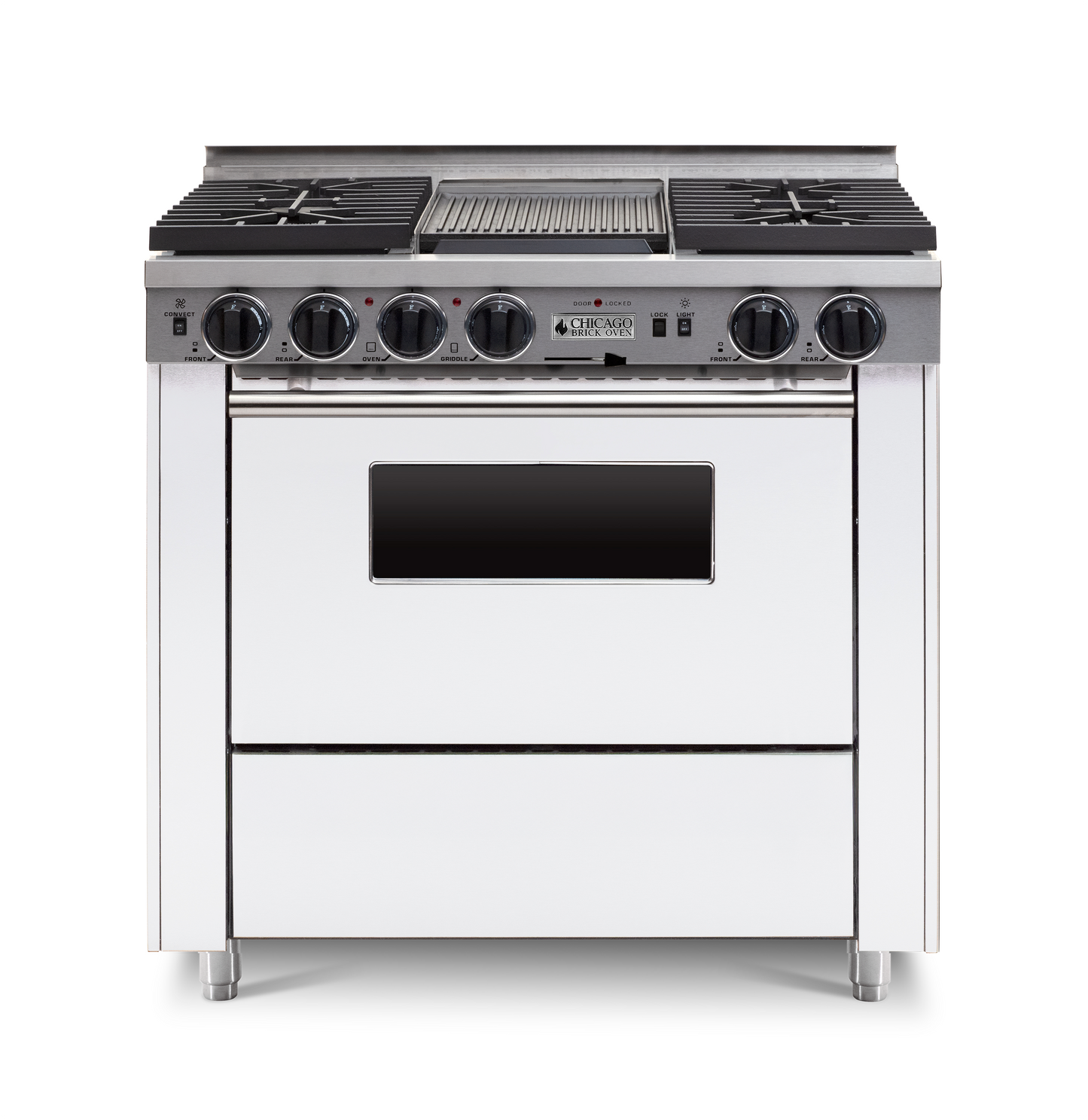 36” Dual-Fuel Self-Cleaning Convection Range - Sealed Burners