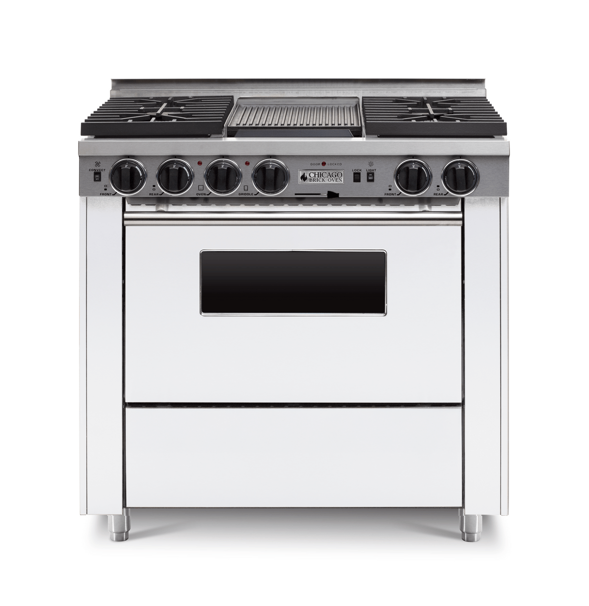 36″ Dual-Fuel Range — White / Regular