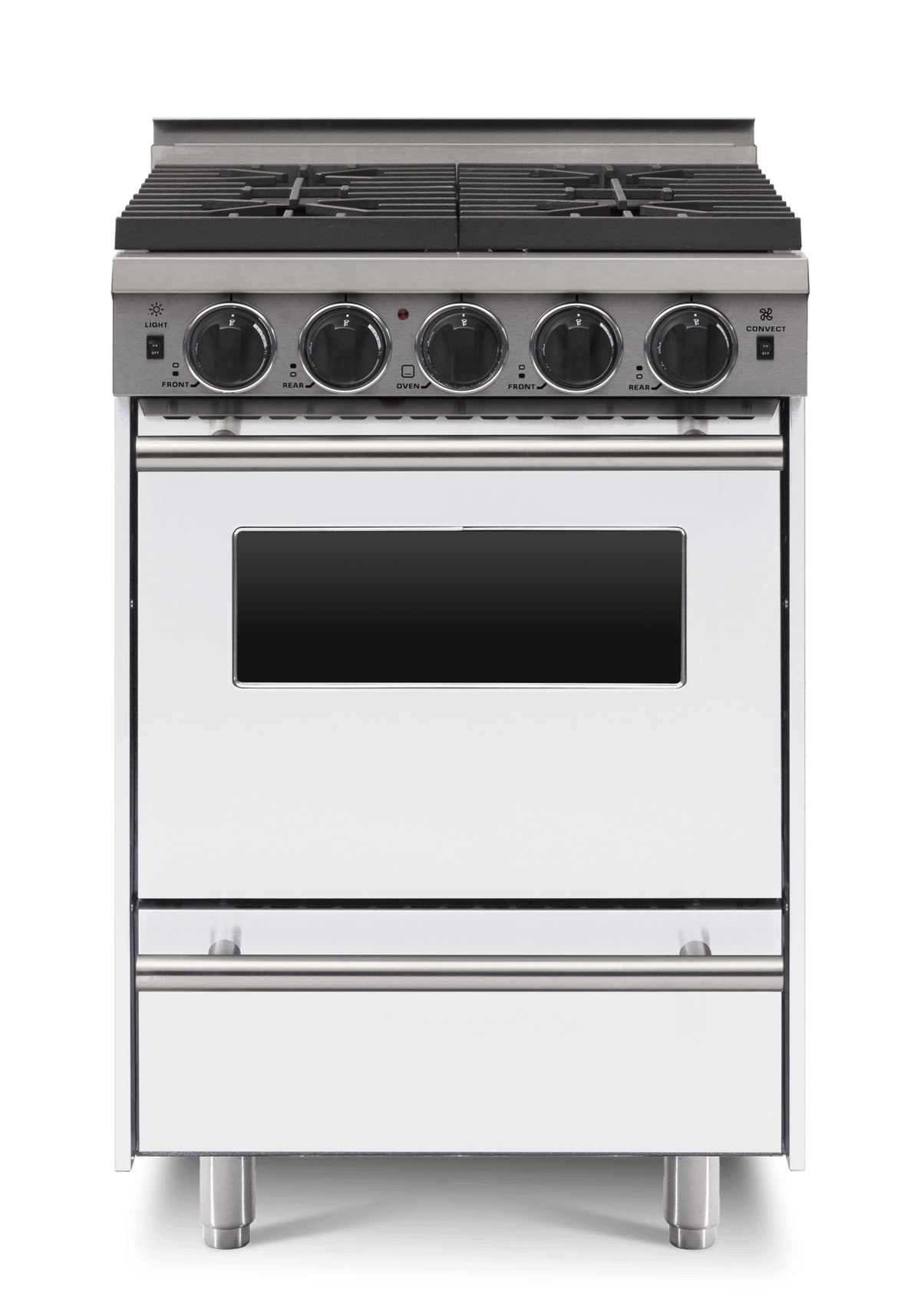 24″ All-Gas Range — White / Regular