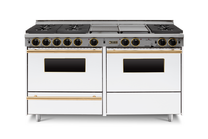 60" True Dual-Fuel Self-Cleaning Convection Range - Sealed Burners