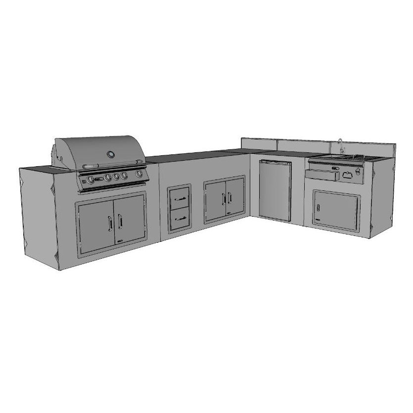 CBO - DIY Wheaton Kitchen - 20' L-Shaped Kitchen