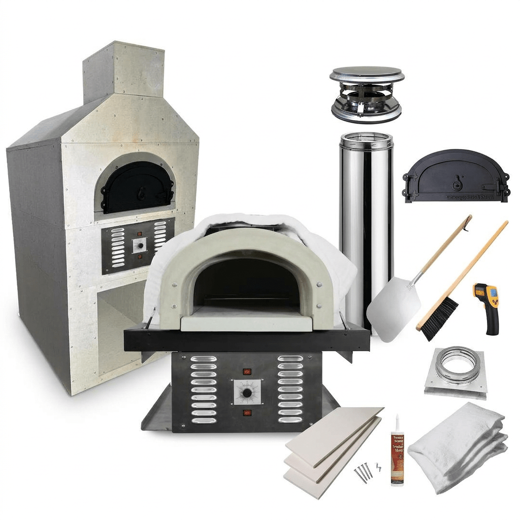 CBO 750 Hybrid Oven and Ready to Finish Enclosure Bundle Natural Gas (NG) with by Chicago Brick Oven