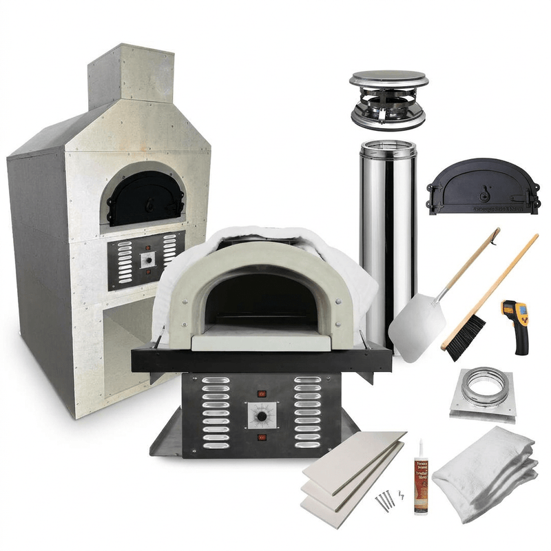 CBO 750 Hybrid Oven and Ready to Finish Enclosure Bundle Natural Gas (NG) with by Chicago Brick Oven