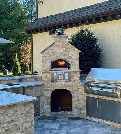 CBO 750 Hybrid Oven and Ready to Finish Enclosure Bundle Natural Gas (NG) with by Chicago Brick Oven