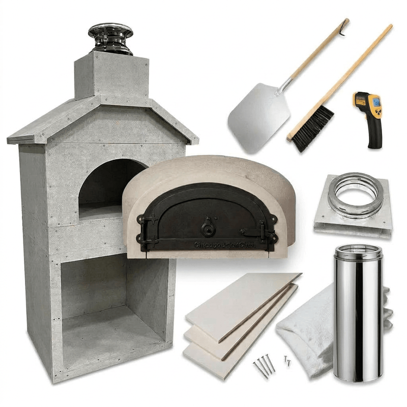 CBO 750 Oven and Ready to Finish Enclosure Bundle 42" with by Chicago Brick Oven