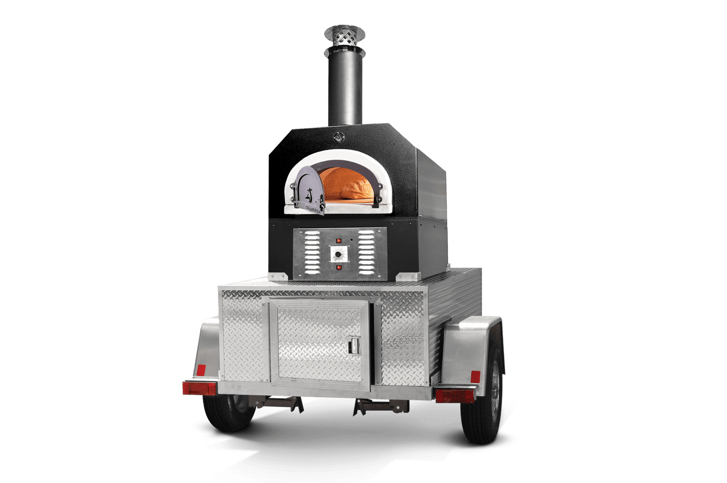 CBO 750 Tailgater | Wood Fired Pizza Oven Trailer | 38" X 28" cooking surface | 2 - 3 - 10" pizzas at a time | 50 - 60 pizzas an hour - Chicago Brick Oven