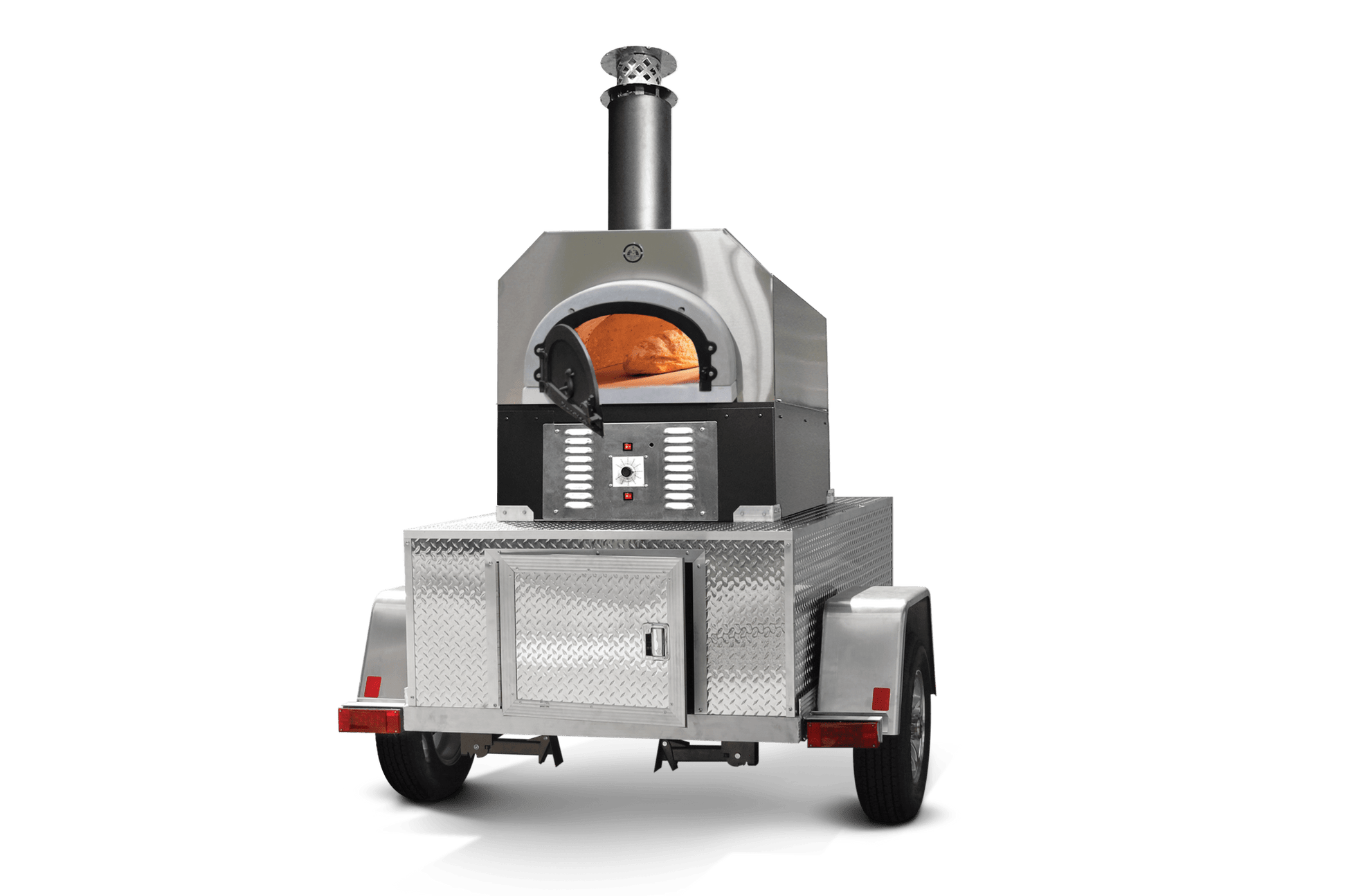 CBO 750 Tailgater | Wood Fired Pizza Oven Trailer | 38" X 28" cooking surface | 2 - 3 - 10" pizzas at a time | 50 - 60 pizzas an hour - Chicago Brick Oven