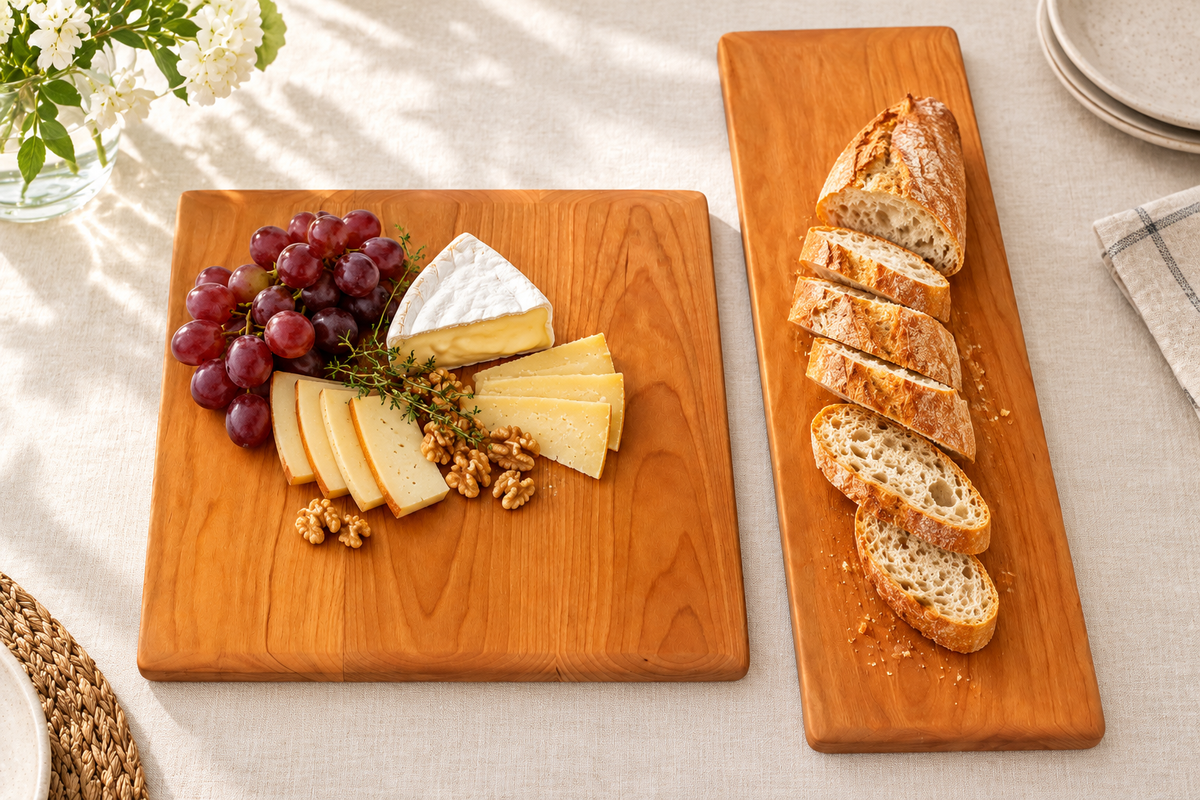 cbo cherry fenway and vermonter board set — AI-generated in-use concept; Design representative; no personalized variant depiction