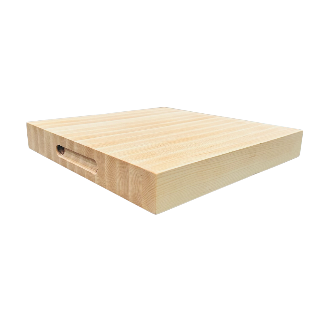 Rock maple chef’s block, original design view