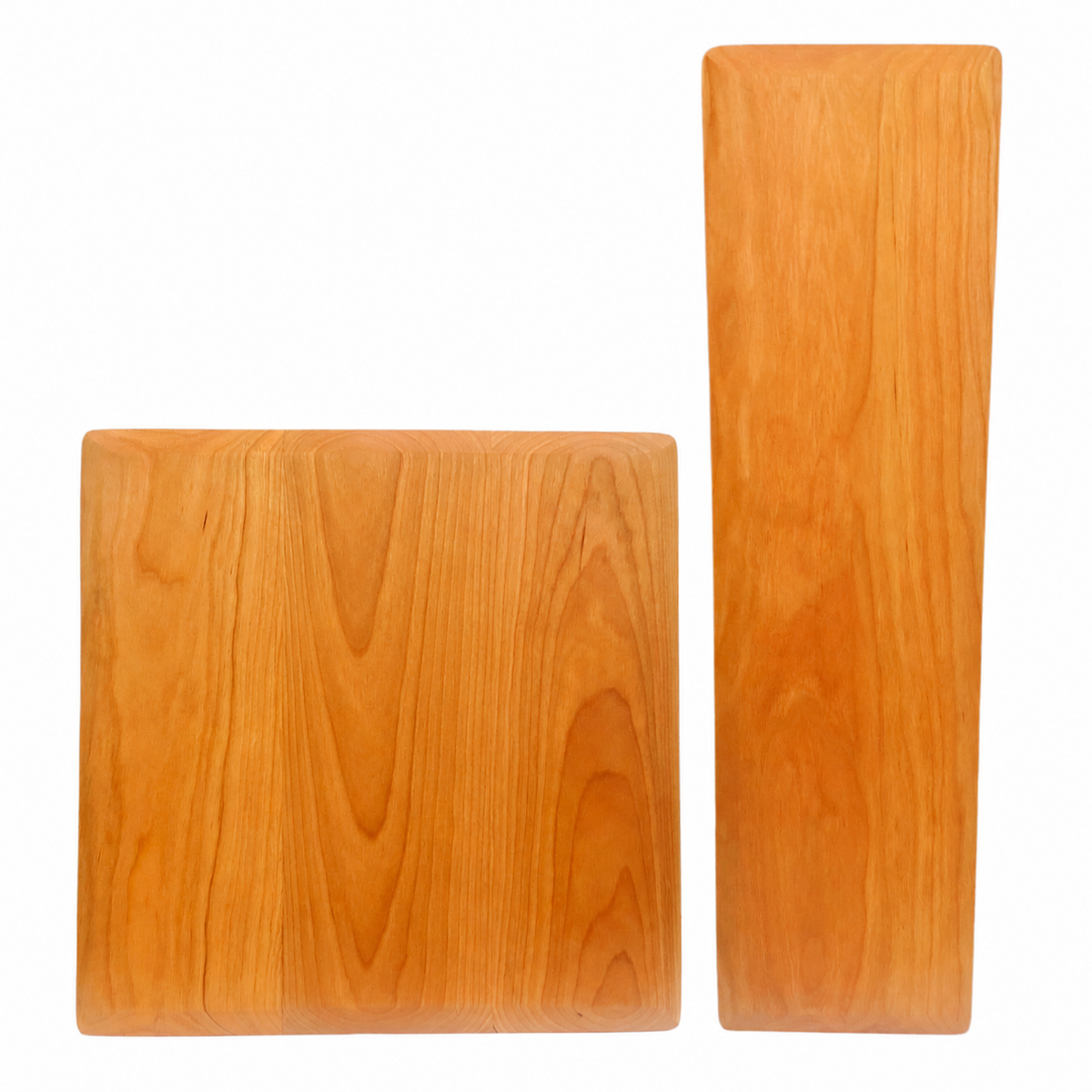 Cherry Fenway and Vermonter board set — supplier branding digitally removed from original photo